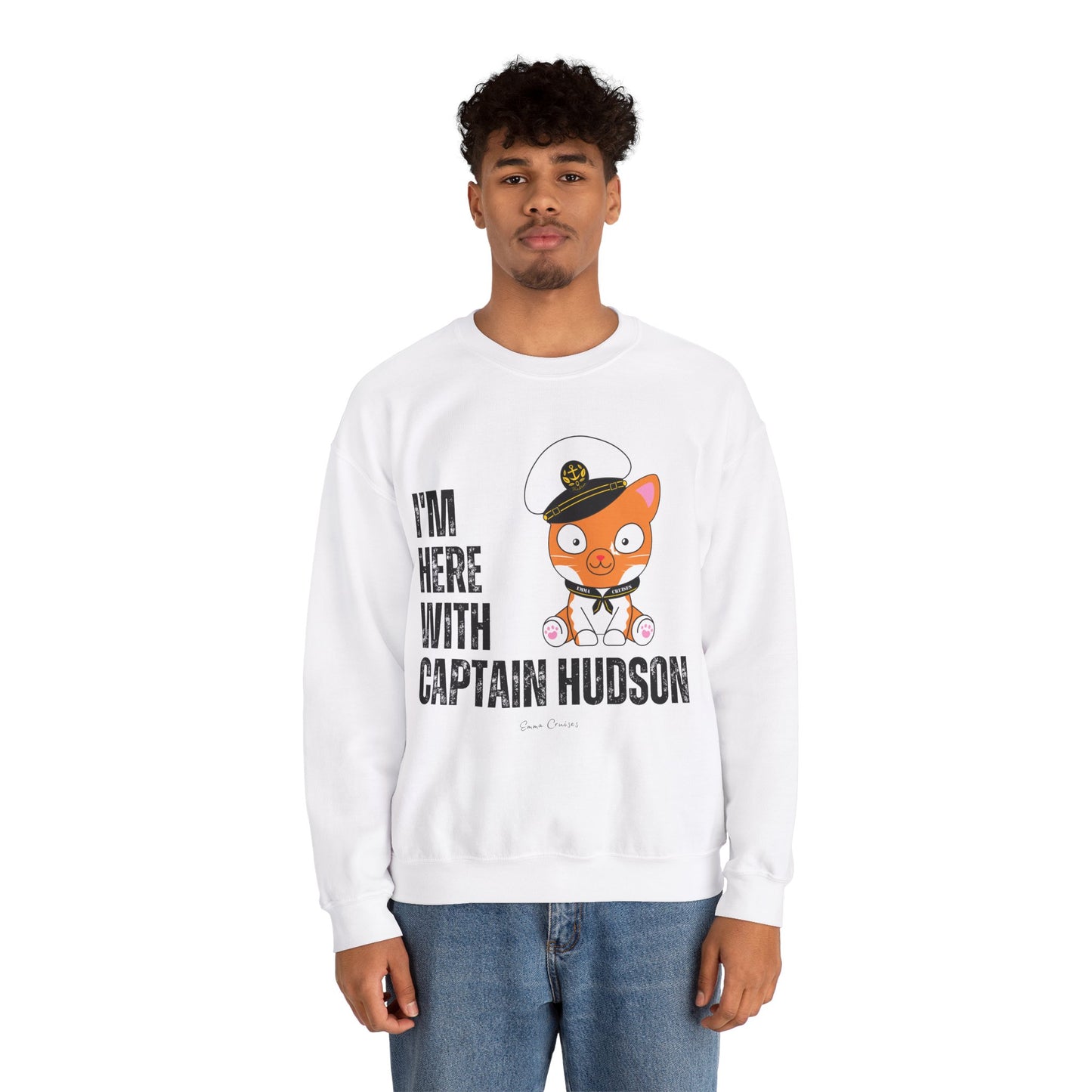 I'm With Captain Hudson - UNISEX Crewneck Sweatshirt