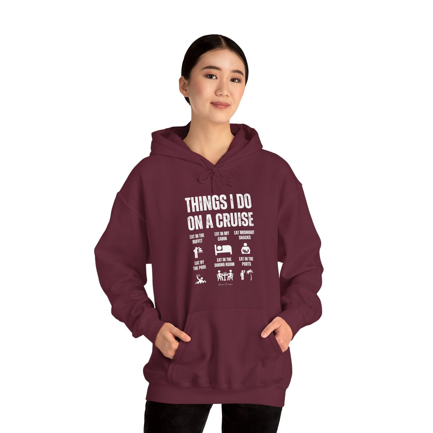 Things I Do on a Cruise - UNISEX Hoodie (UK)