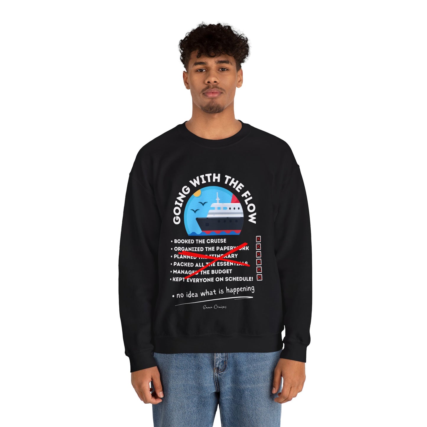 I'm Going With the Flow - UNISEX Crewneck Sweatshirt