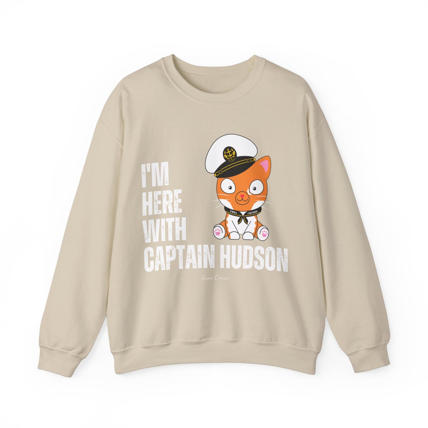 I'm With Captain Hudson - UNISEX Crewneck Sweatshirt