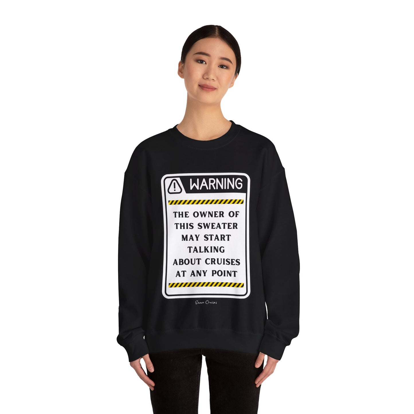 Kann anfangen, über Kreuzfahrten zu reden - Unisex-Sweatshirt mit Rundhalsausschnitt