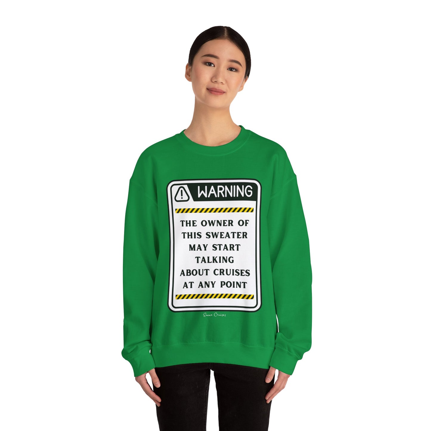 Kann anfangen, über Kreuzfahrten zu reden - Unisex-Sweatshirt mit Rundhalsausschnitt