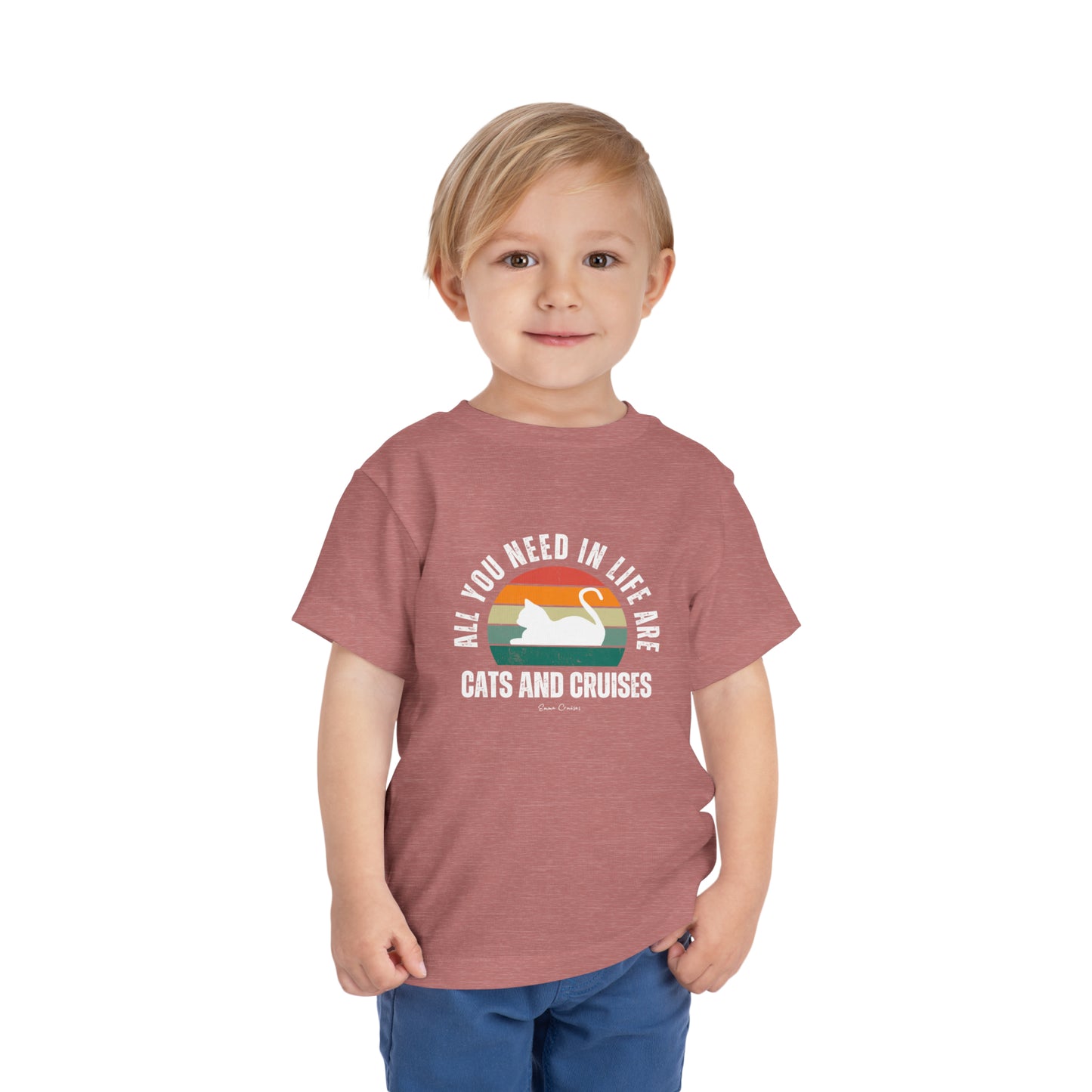 Gatos y cruceros - Camiseta UNISEX para niños pequeños 