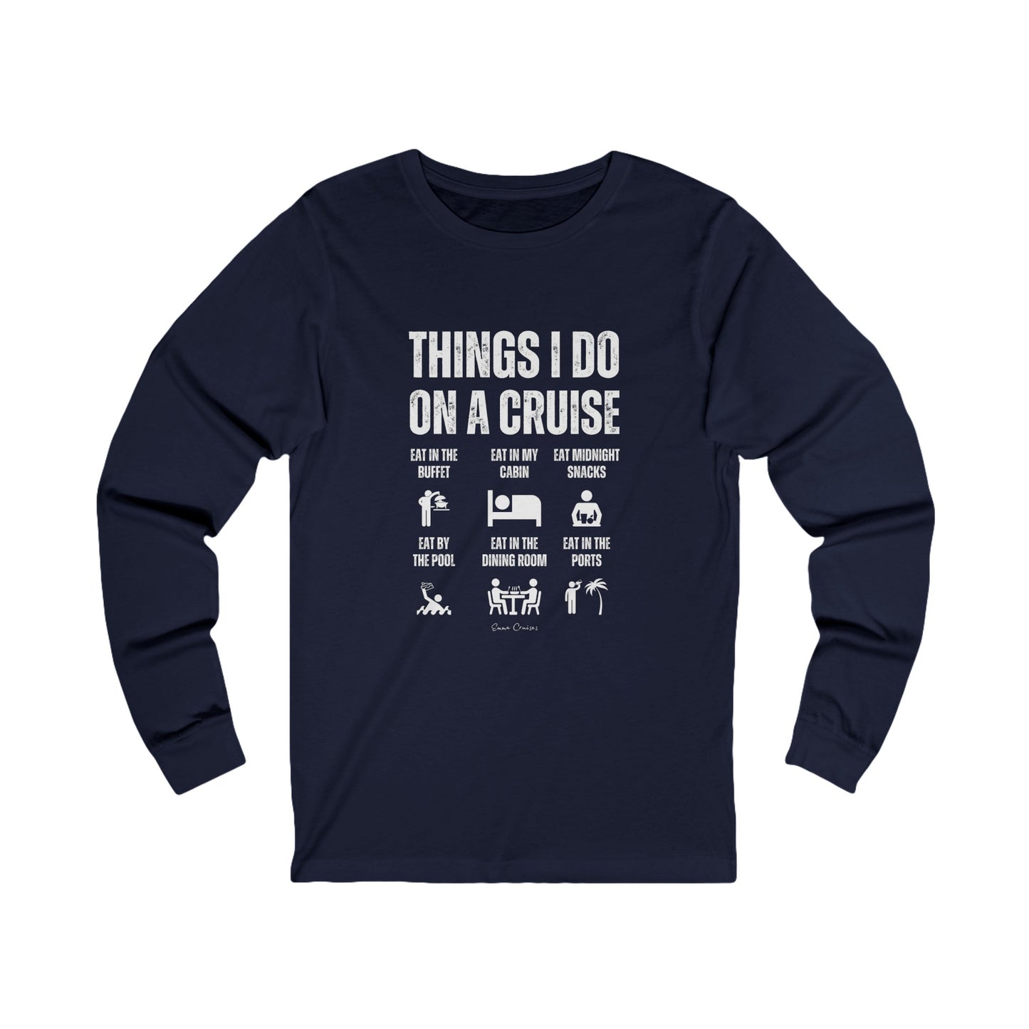 Things I Do on a Cruise - UNISEX T-Shirt (UK)