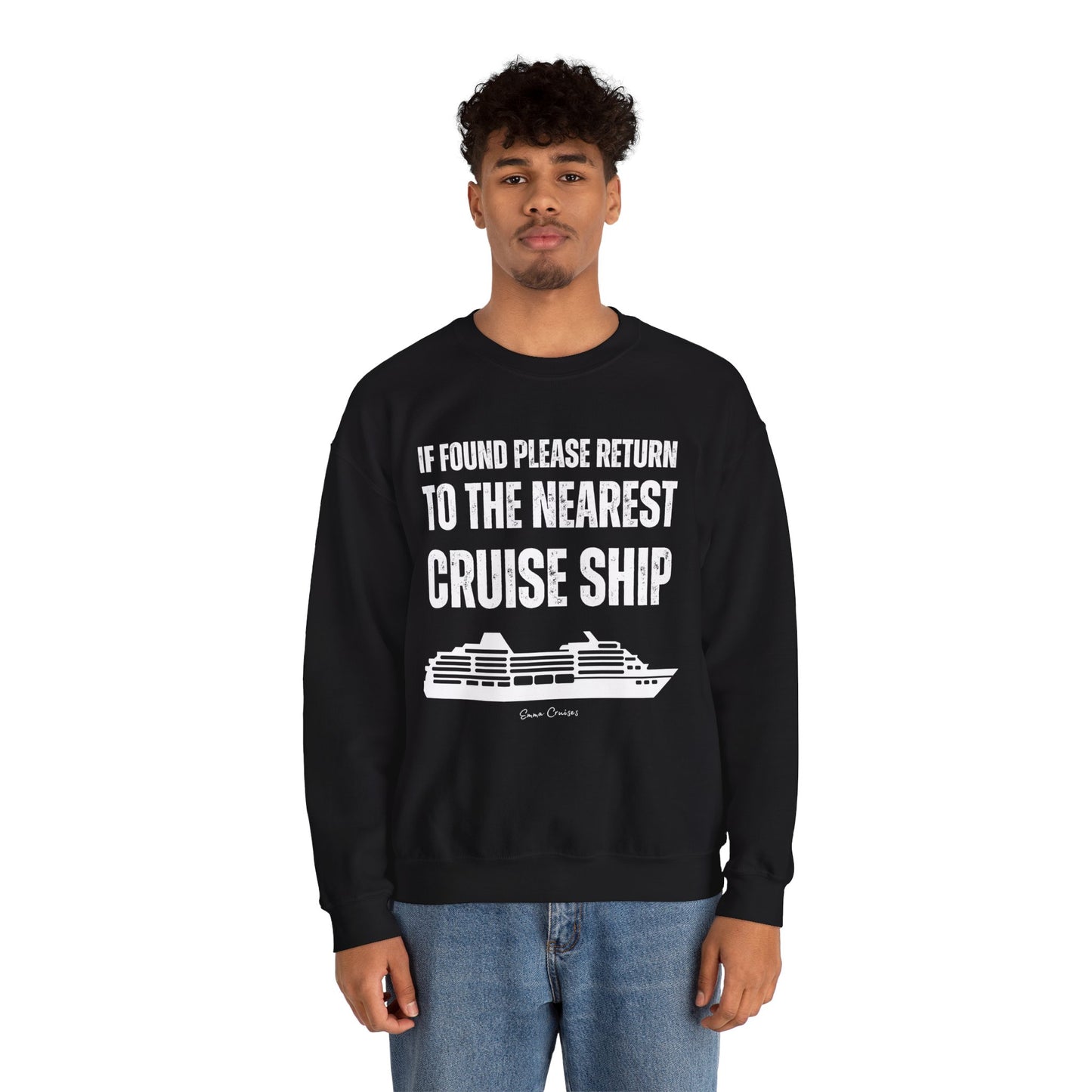 Return to Cruise Ship - UNISEX Crewneck Sweatshirt (UK)