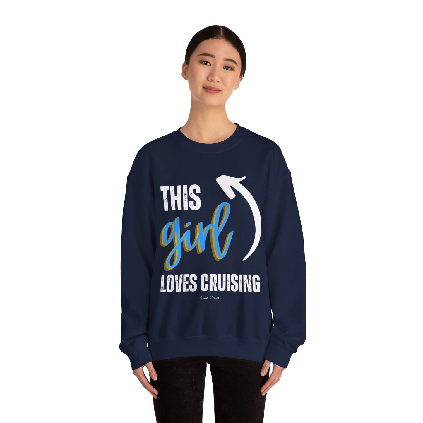 This Girl Loves Cruising - UNISEX Crewneck Sweatshirt