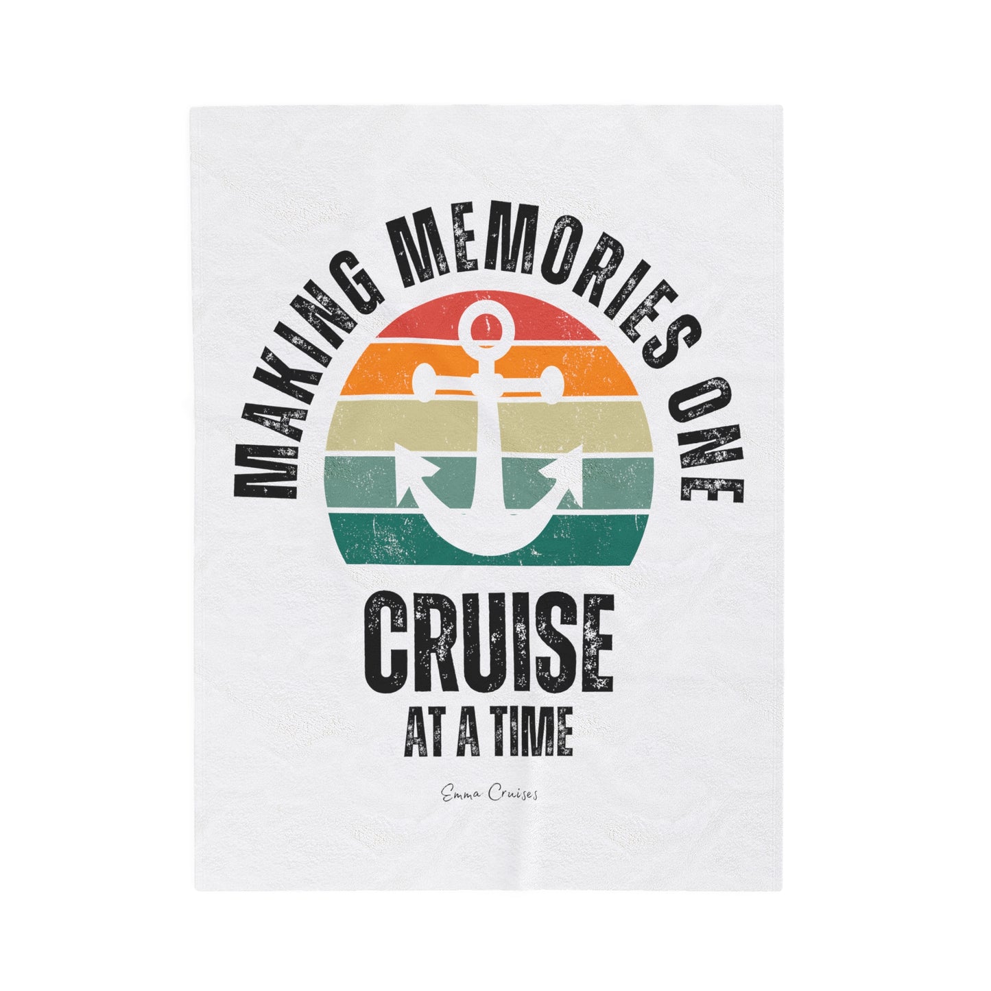 Haciendo recuerdos un crucero a la vez - Manta de felpa de pana