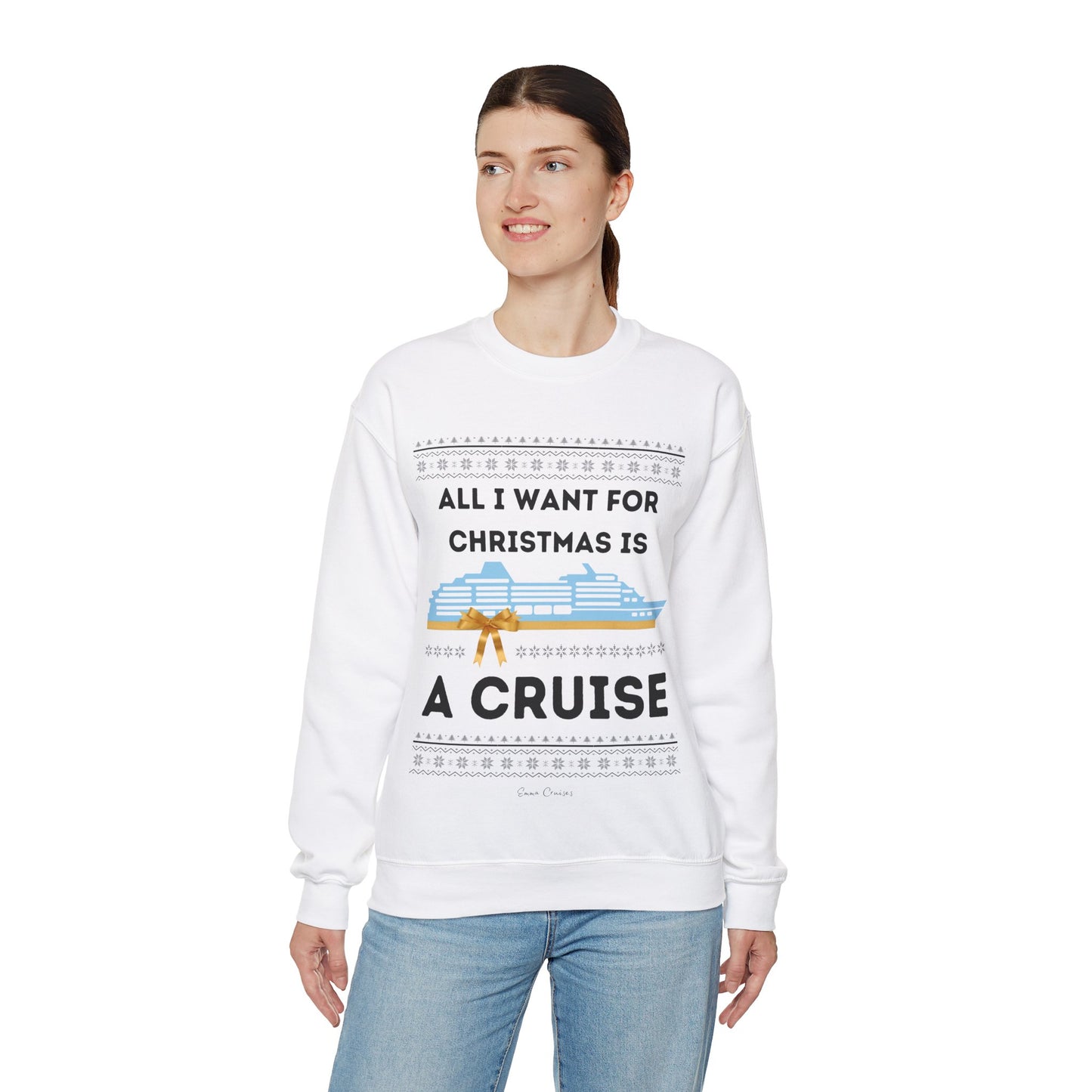 Alles, was ich mir zu Weihnachten wünsche – Unisex-Sweatshirt mit Rundhalsausschnitt