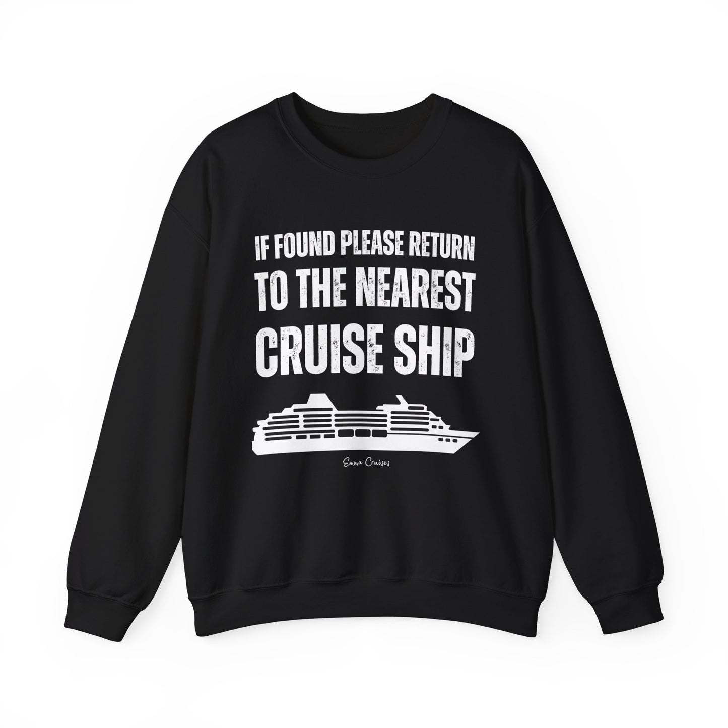 Return to Cruise Ship - UNISEX Crewneck Sweatshirt (UK)