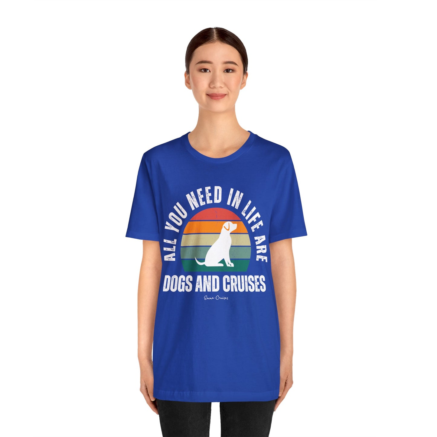 Dogs and Cruises - UNISEX T-Shirt (UK)