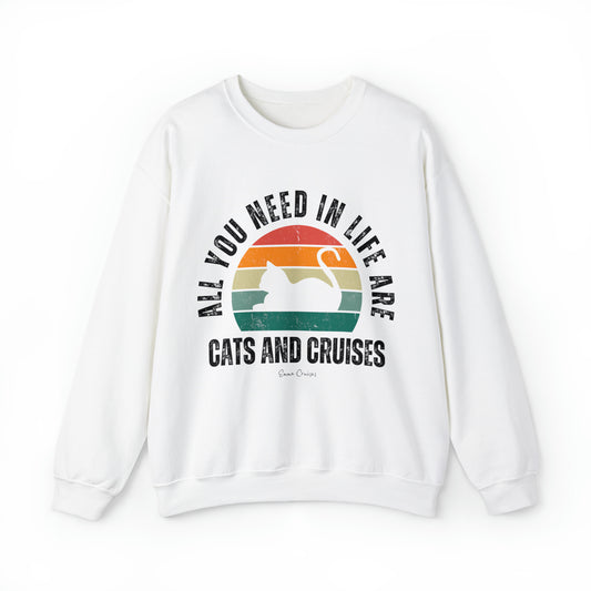 Cats and Cruises - UNISEX Crewneck Sweatshirt (UK)