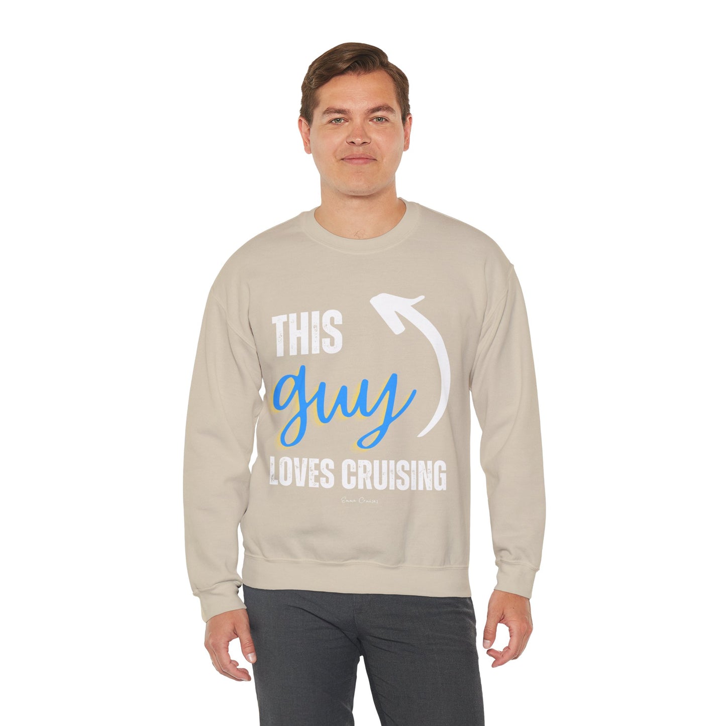 This Guy Loves Cruising - UNISEX Crewneck Sweatshirt (UK)