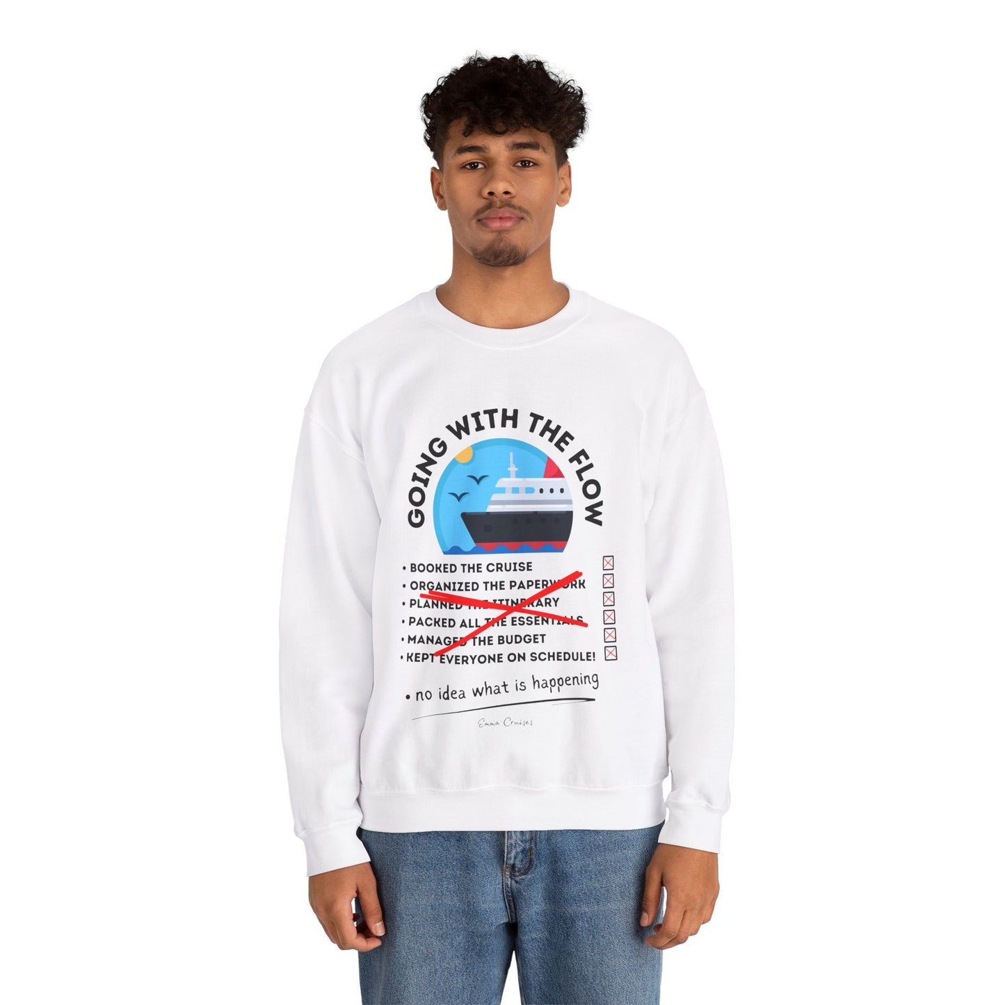 I'm Going With the Flow - UNISEX Crewneck Sweatshirt