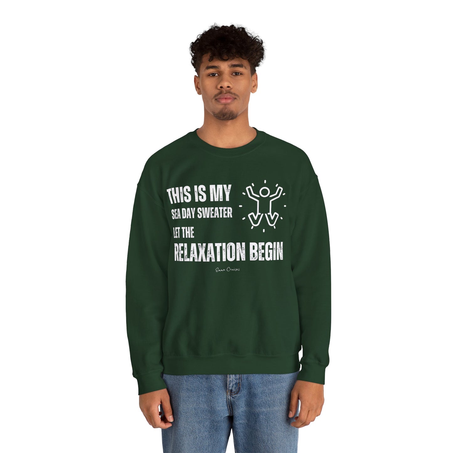 This is My Sea Day Sweater - UNISEX Crewneck Sweatshirt