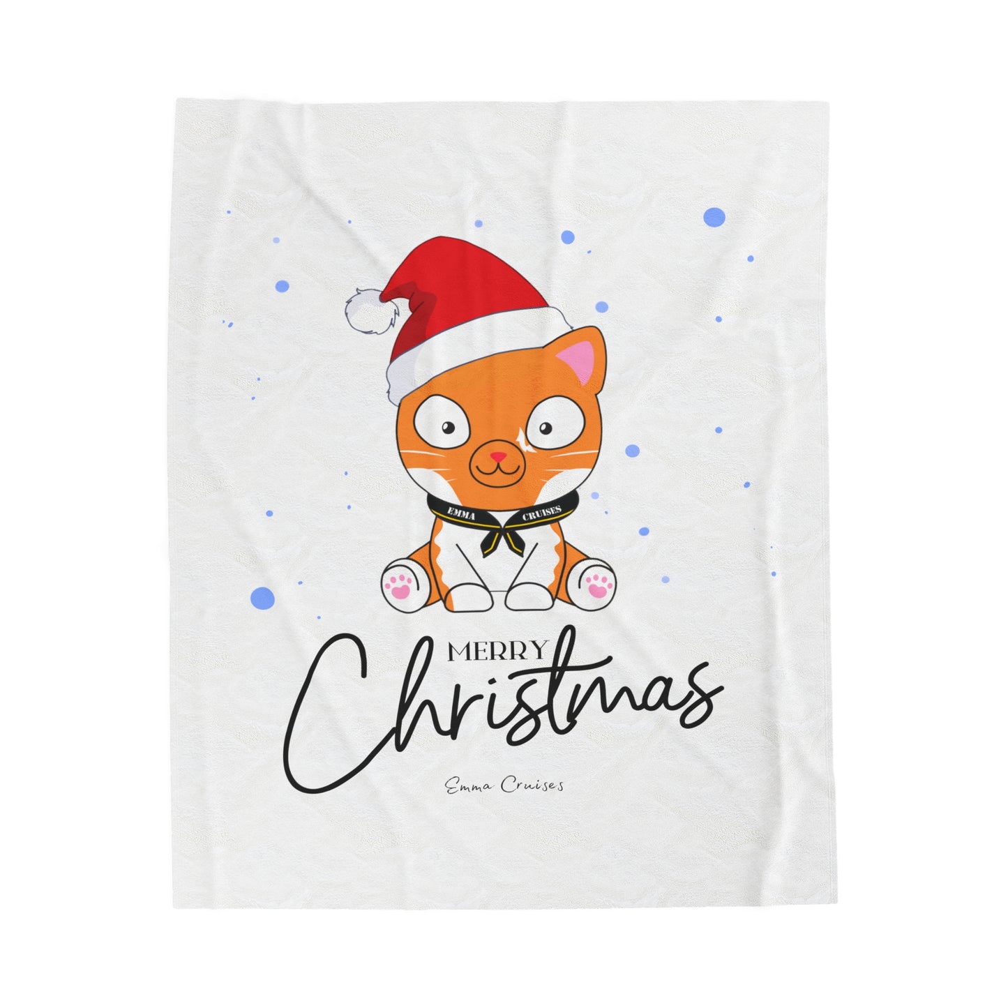 Merry Christmas - Velveteen Plush Blanket