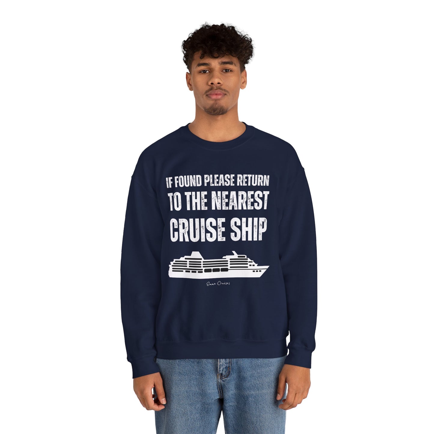 Return to Cruise Ship - UNISEX Crewneck Sweatshirt