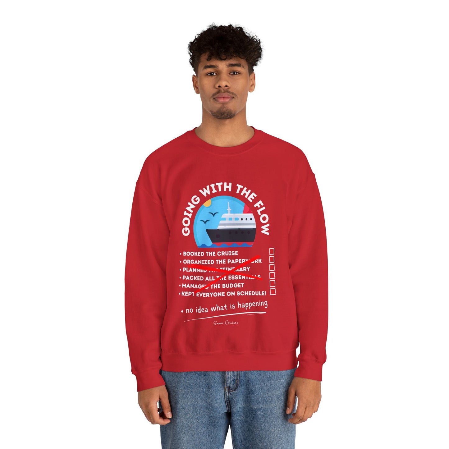 I'm Going With the Flow - UNISEX Crewneck Sweatshirt