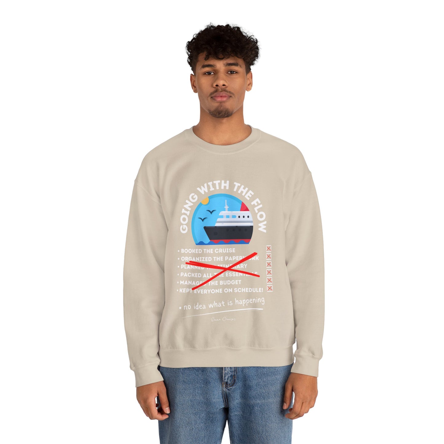 Voy con la corriente - Sudadera UNISEX Crewneck