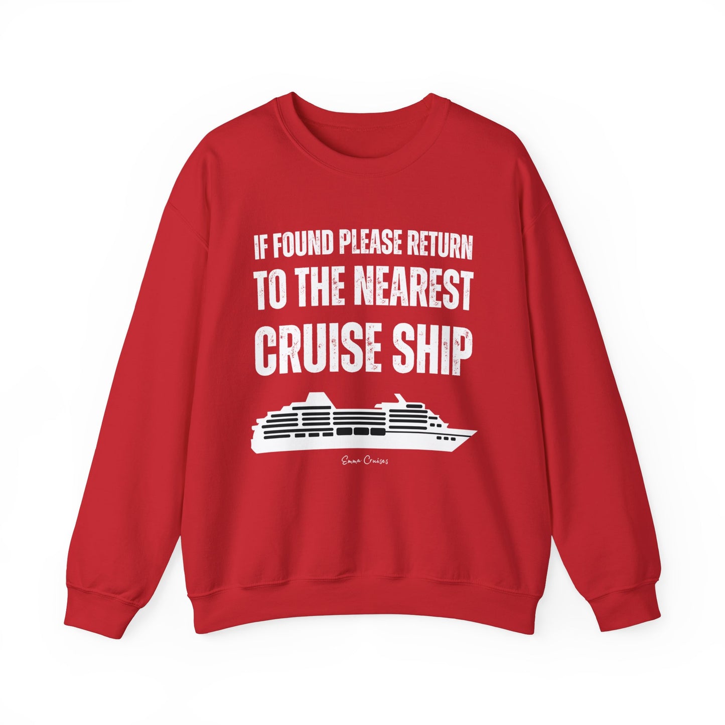 Return to Cruise Ship - UNISEX Crewneck Sweatshirt (UK)