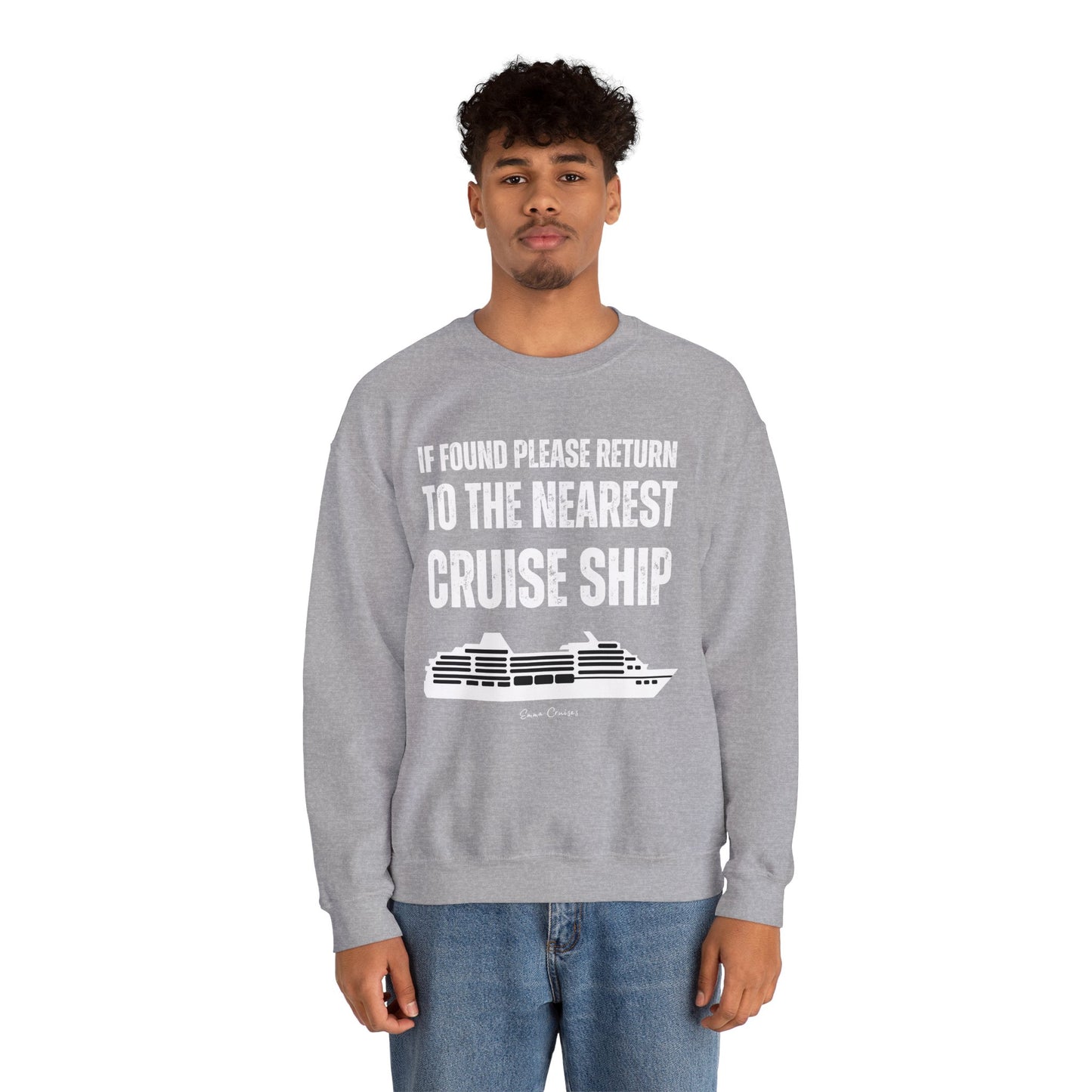 Return to Cruise Ship - UNISEX Crewneck Sweatshirt (UK)