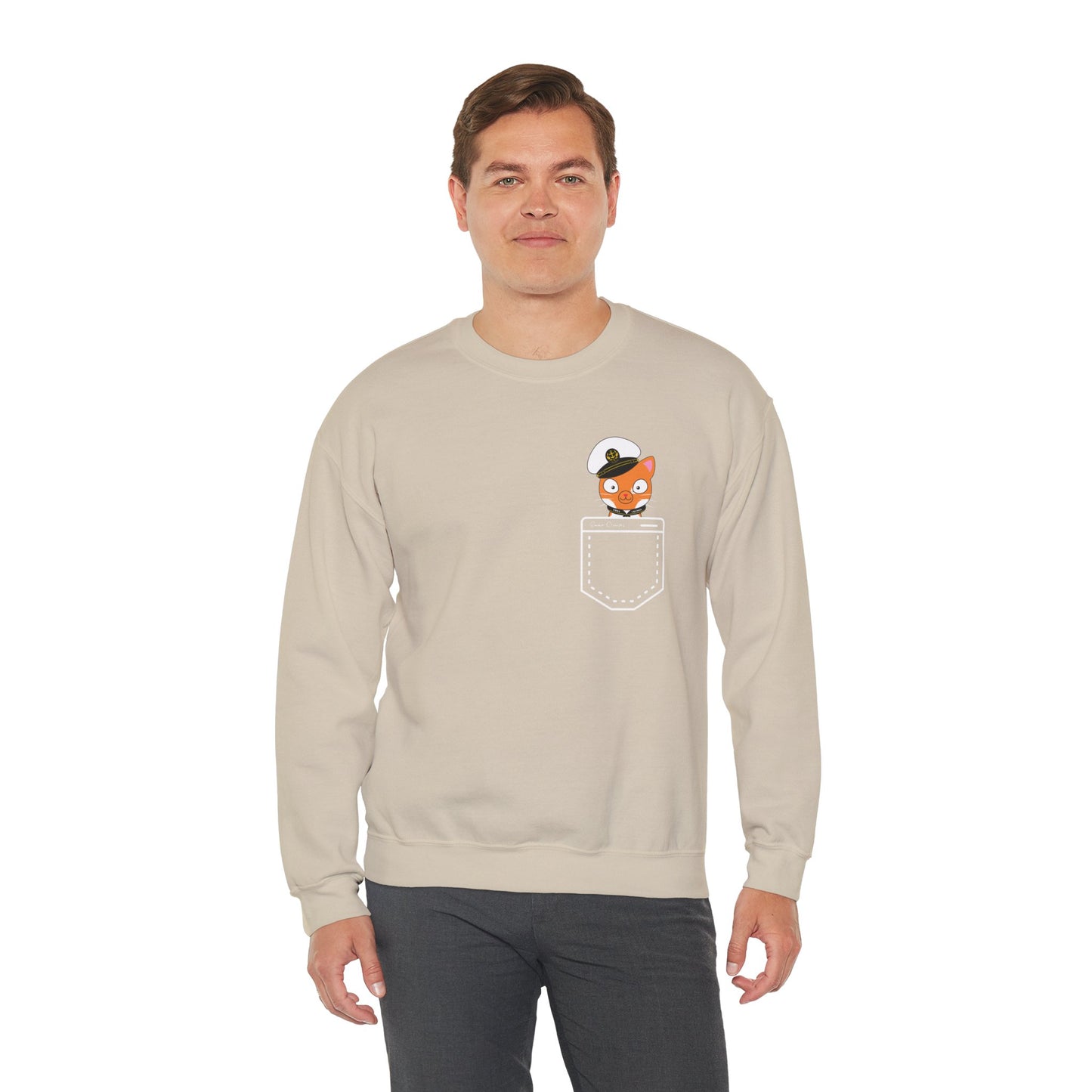 Captain Hudson in Your Pocket - UNISEX Crewneck Sweatshirt