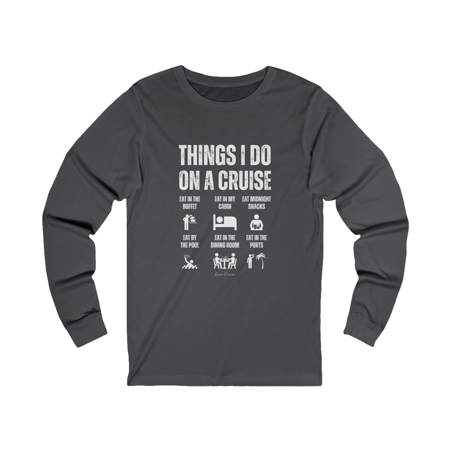 Things I Do on a Cruise - UNISEX T-Shirt (UK)