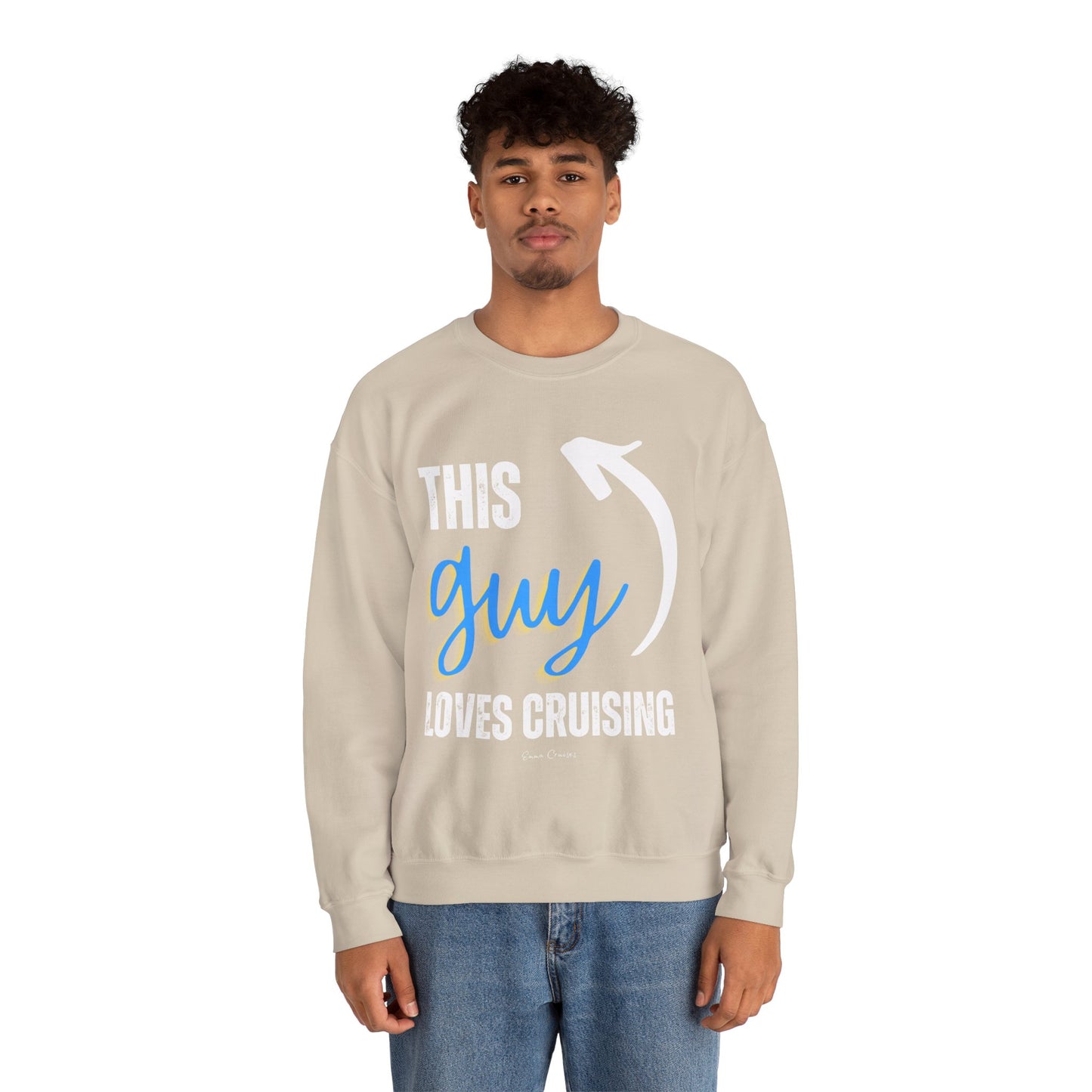 This Guy Loves Cruising - UNISEX Crewneck Sweatshirt