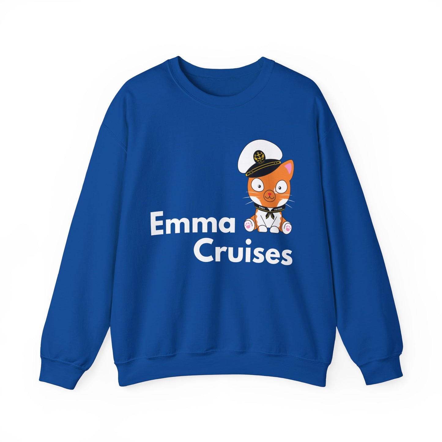 Emma Cruceros - Sudadera UNISEX con cuello redondo