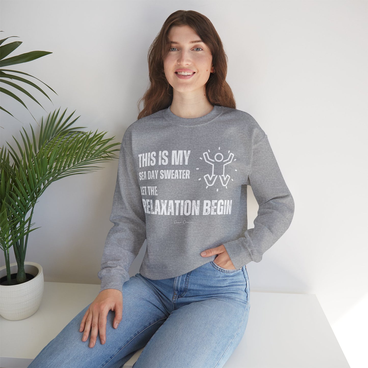 This is My Sea Day Sweater - UNISEX Crewneck Sweatshirt (UK)