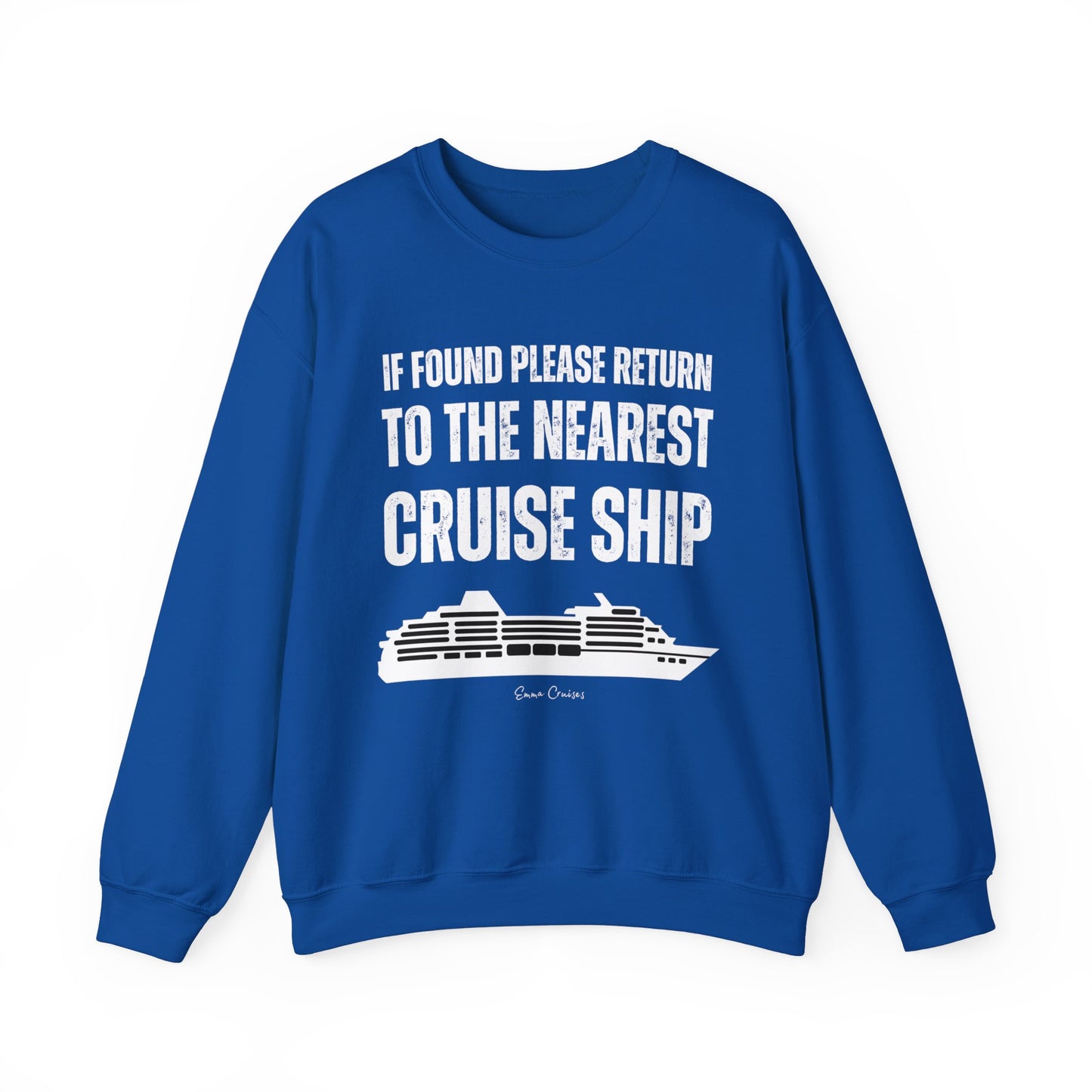 Return to Cruise Ship - UNISEX Crewneck Sweatshirt (UK)