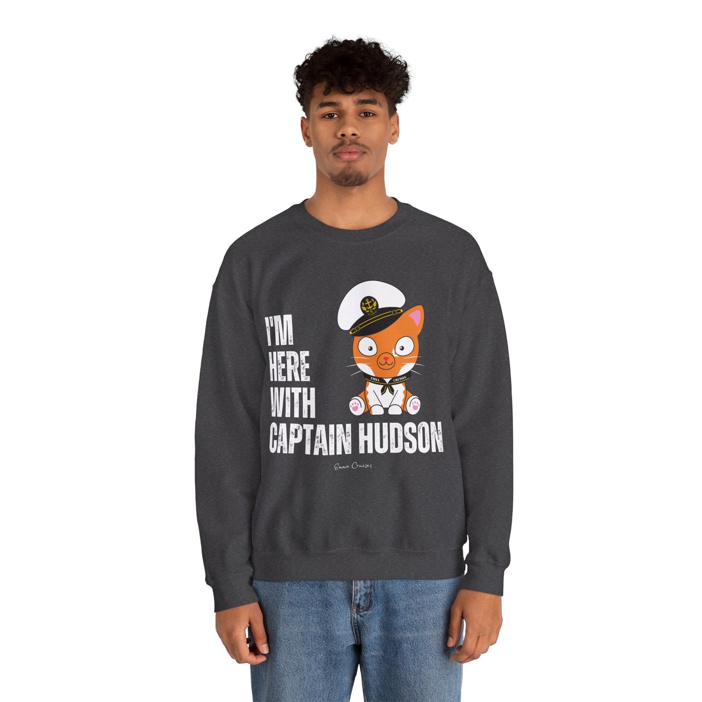 I'm With Captain Hudson - UNISEX Crewneck Sweatshirt