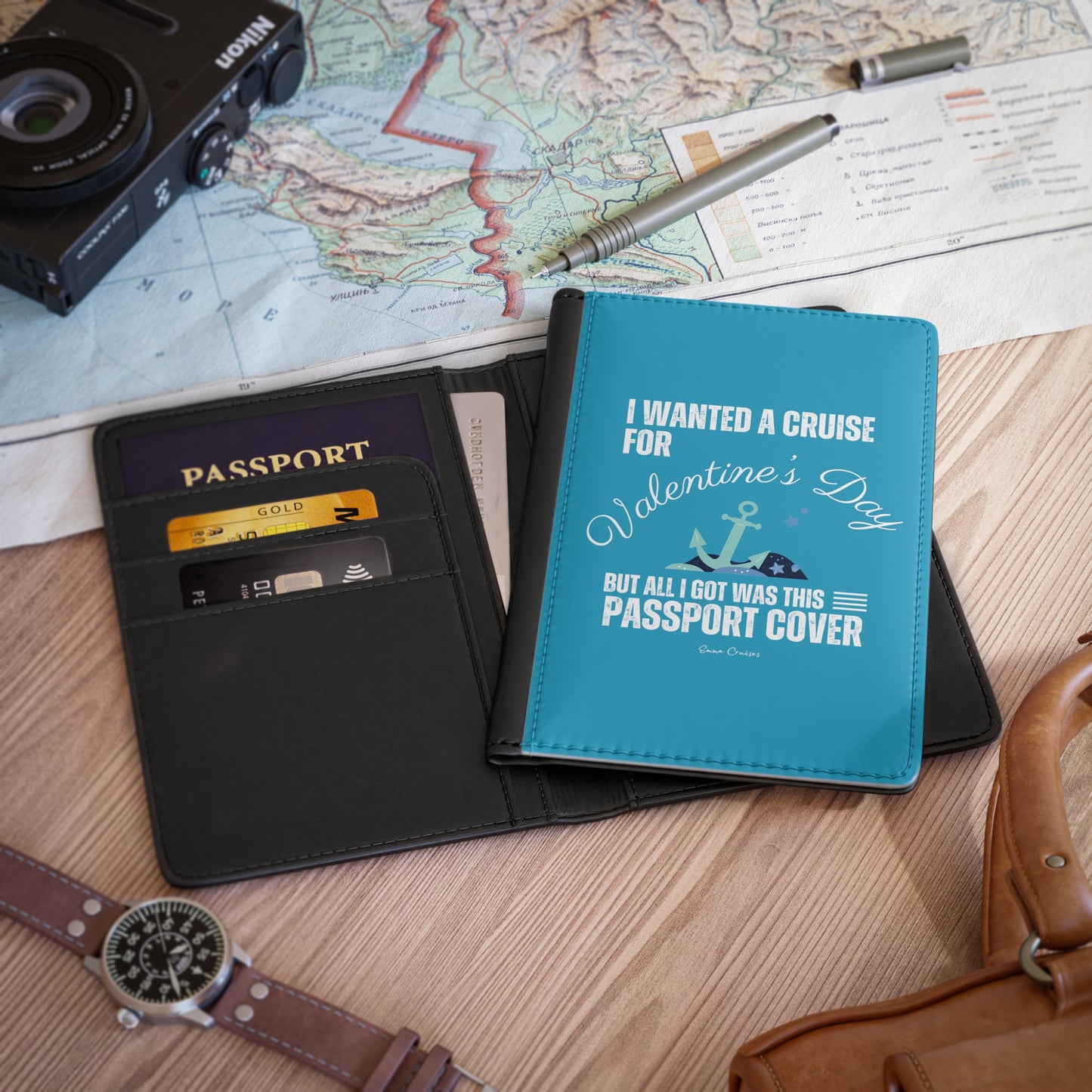 I Wanted a Cruise for Valentine's Day - Passport Cover