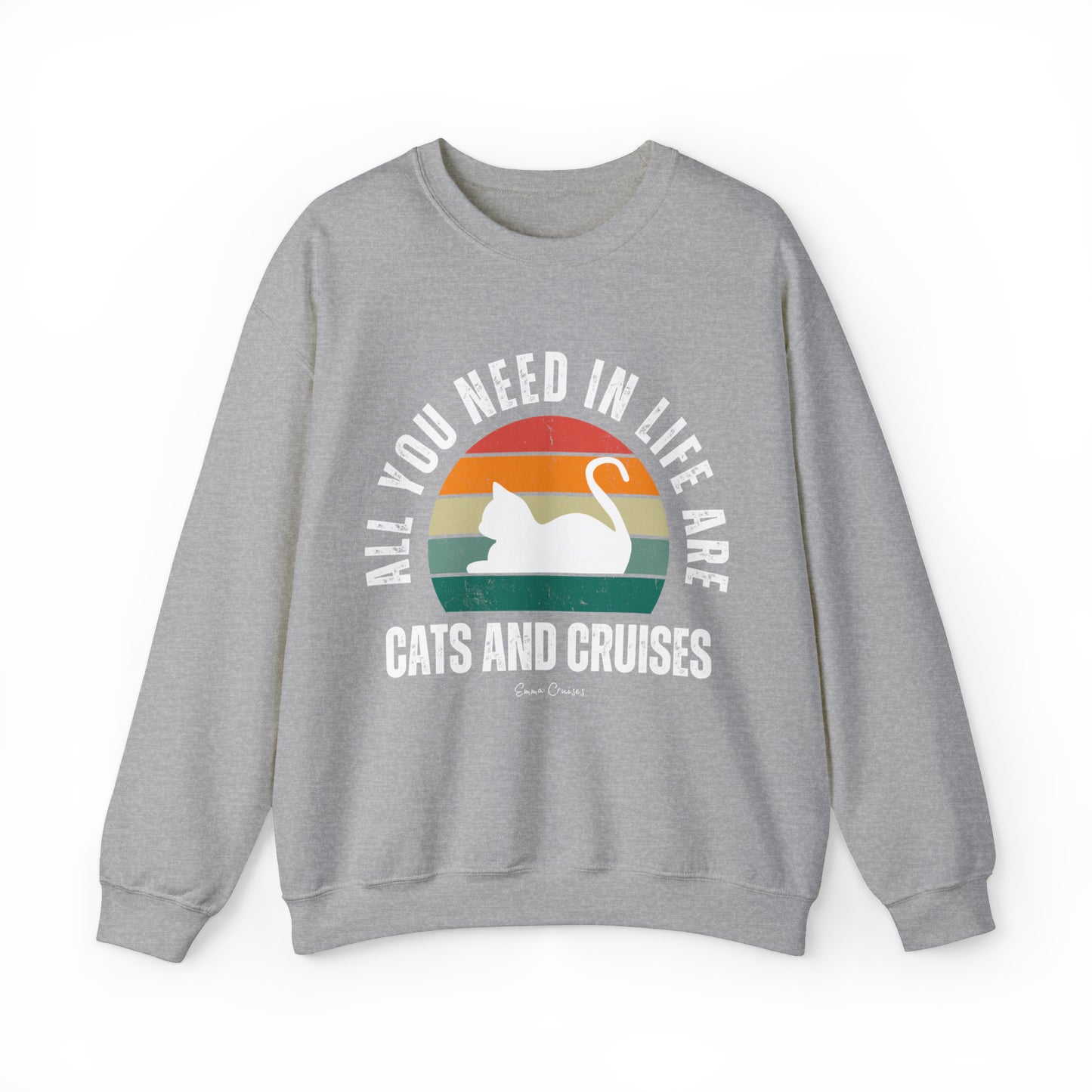 Cats and Cruises - UNISEX Crewneck Sweatshirt (UK)
