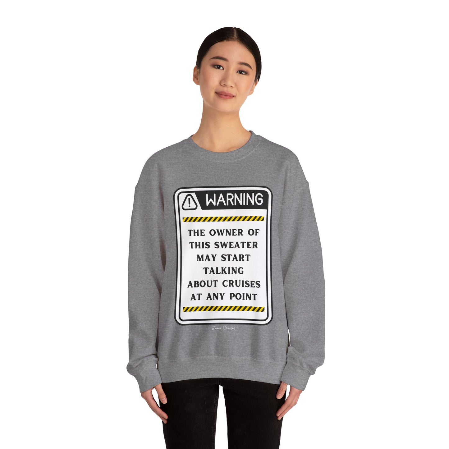 Kann anfangen, über Kreuzfahrten zu reden - Unisex-Sweatshirt mit Rundhalsausschnitt