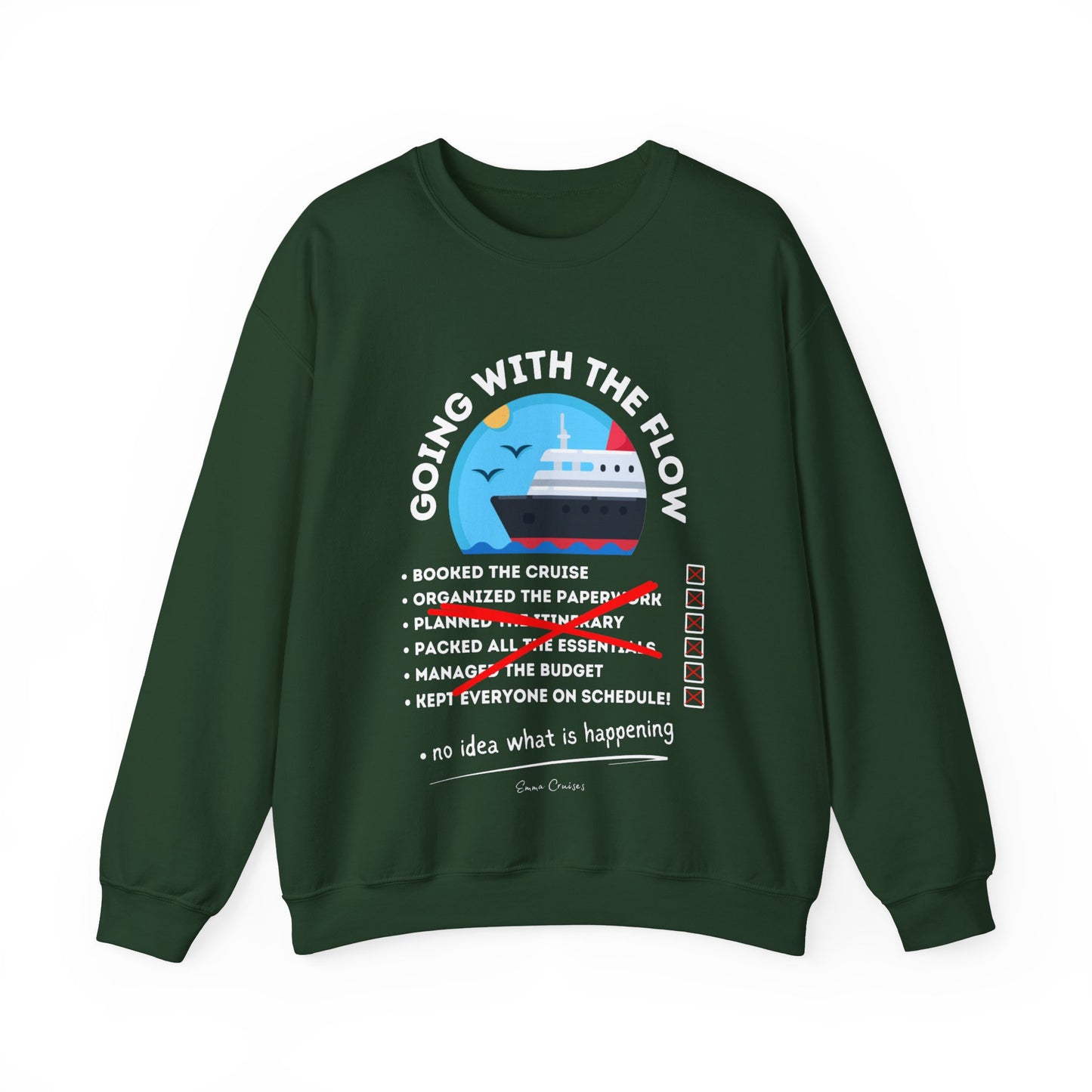 I'm Going With the Flow - UNISEX Crewneck Sweatshirt