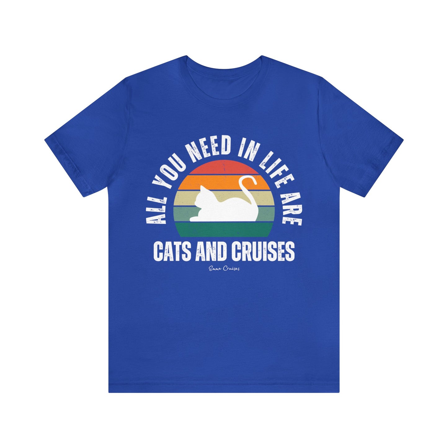 Cats and Cruises - UNISEX T-Shirt (UK)