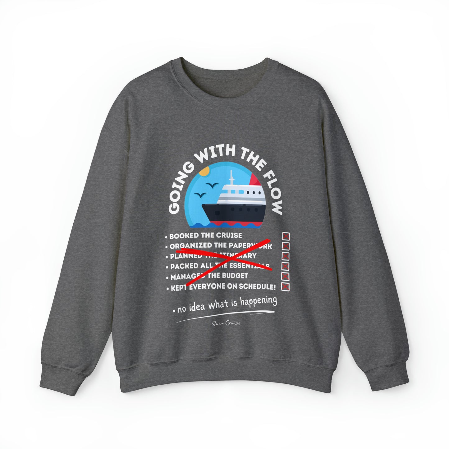 I'm Going With the Flow - UNISEX Crewneck Sweatshirt (UK)