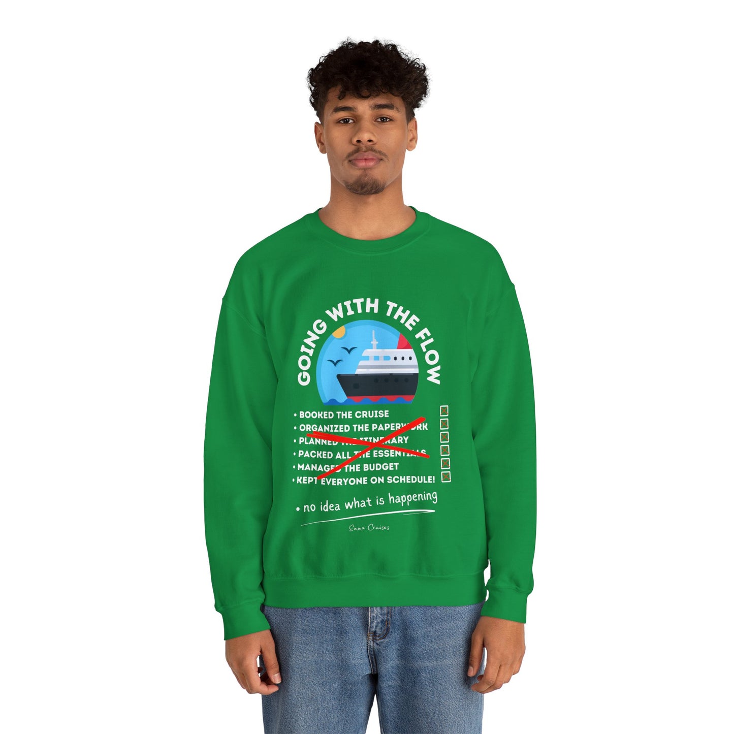 I'm Going With the Flow - UNISEX Crewneck Sweatshirt