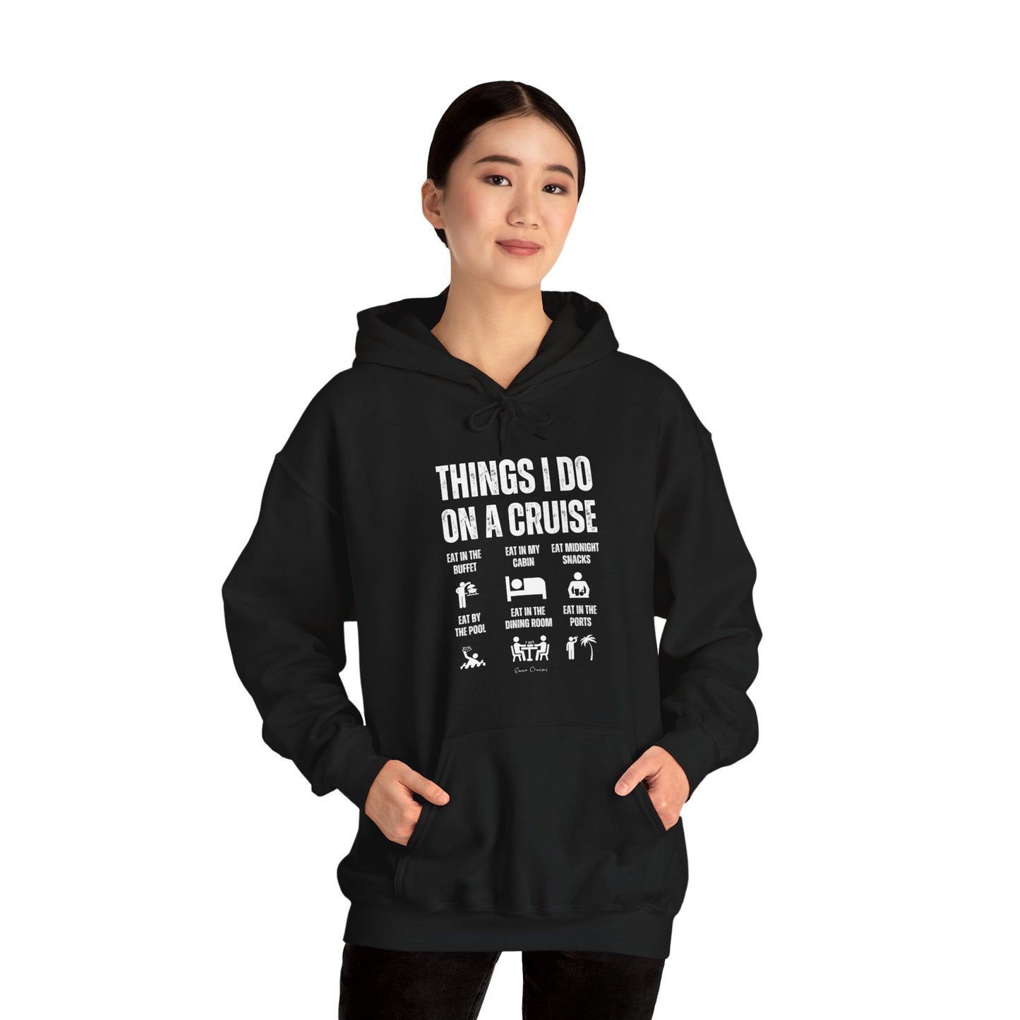 Things I Do on a Cruise - UNISEX Hoodie (UK)