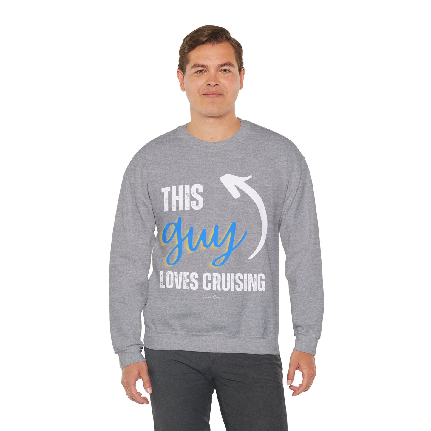 This Guy Loves Cruising - UNISEX Crewneck Sweatshirt (UK)