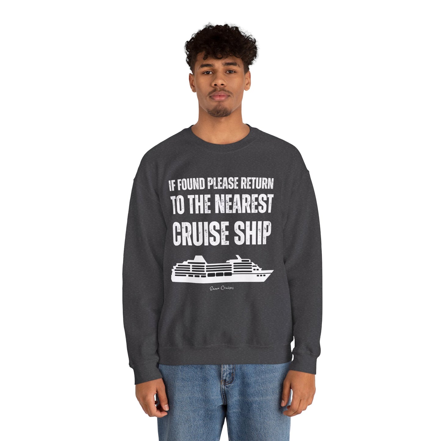 Return to Cruise Ship - UNISEX Crewneck Sweatshirt (UK)