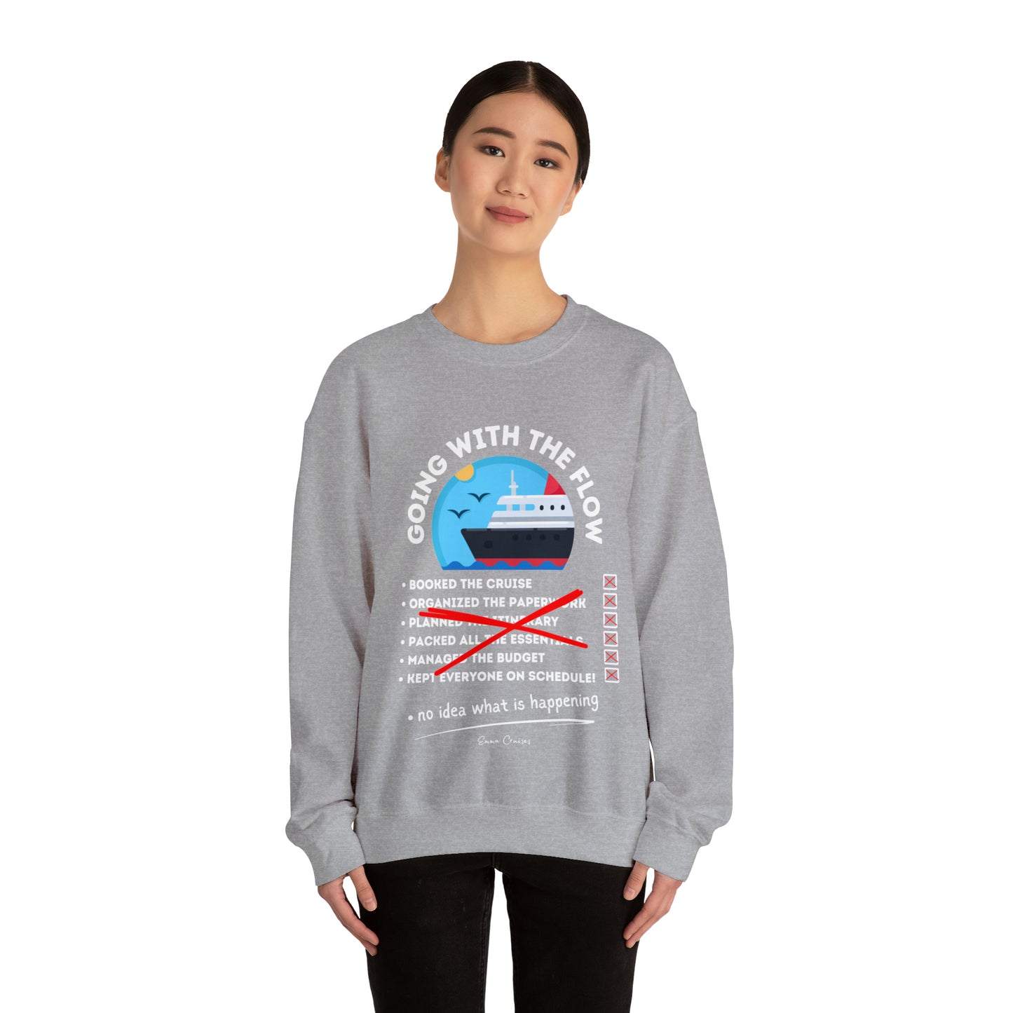 I'm Going With the Flow - UNISEX Crewneck Sweatshirt (UK)