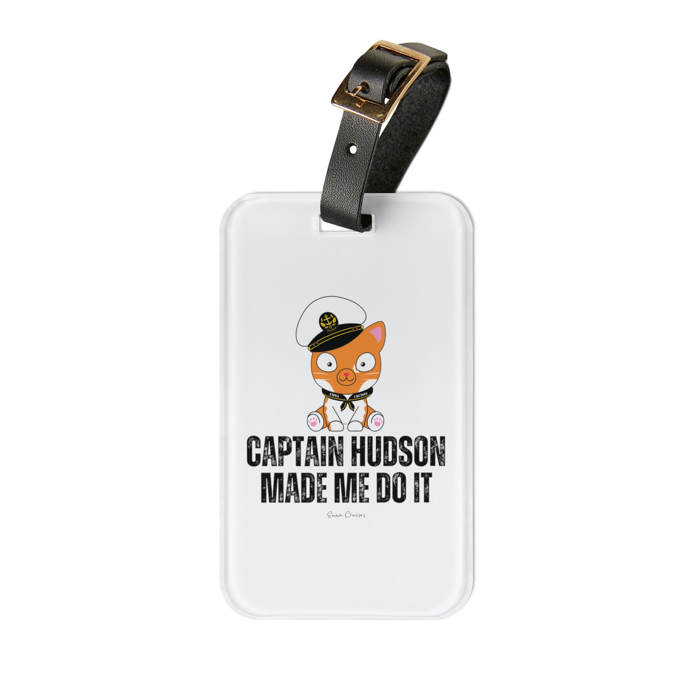El Capitán Hudson me obligó a hacerlo - Etiqueta de equipaje