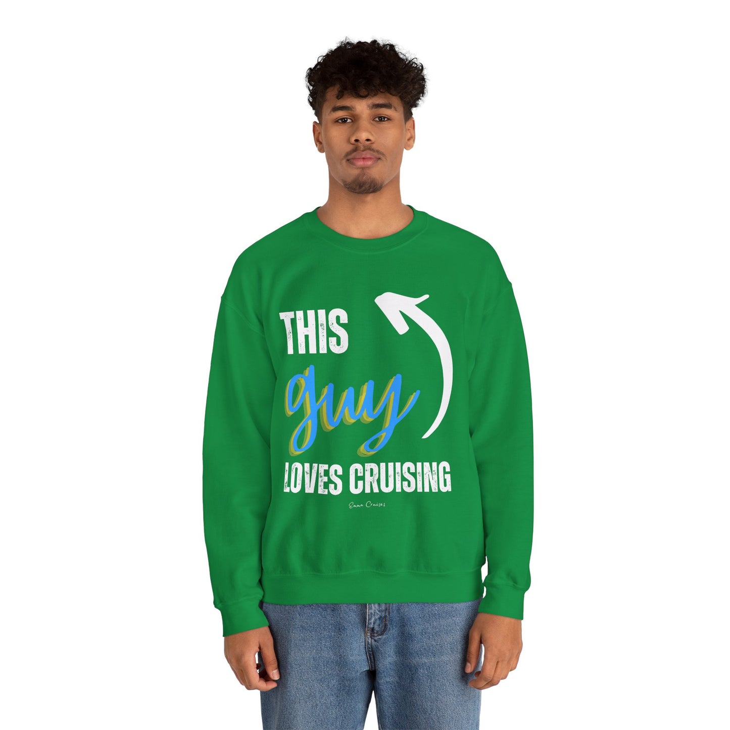 This Guy Loves Cruising - UNISEX Crewneck Sweatshirt