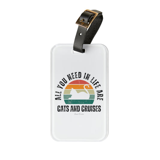 Gatos y Cruceros - Etiqueta de equipaje