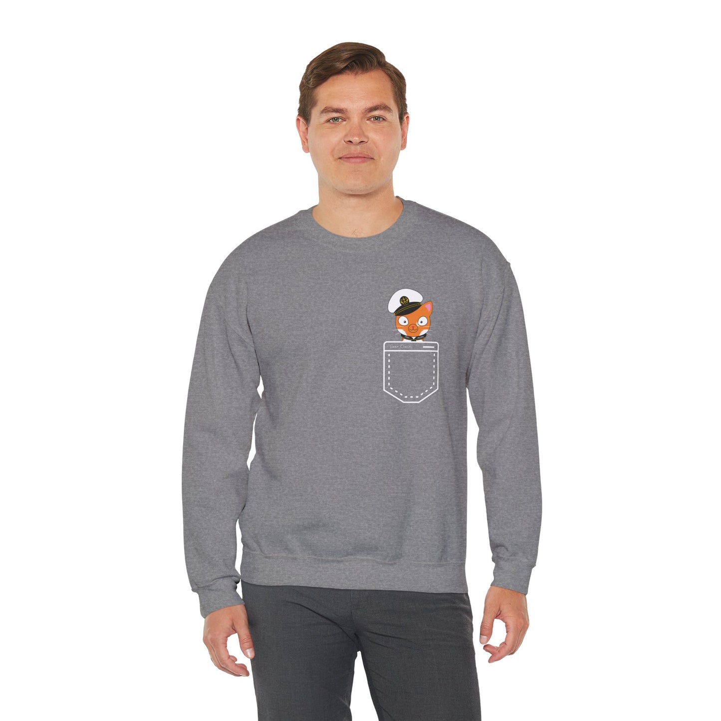 Captain Hudson in Your Pocket - UNISEX Crewneck Sweatshirt