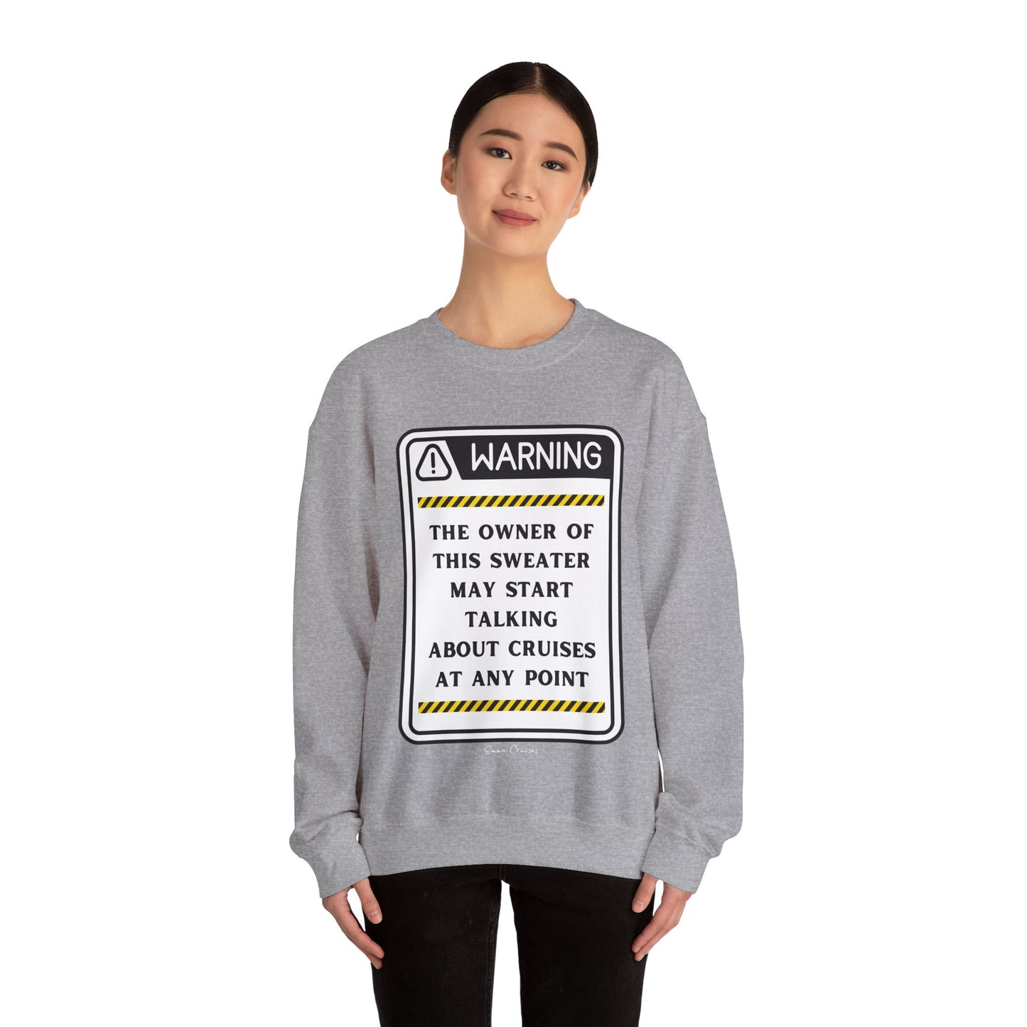 Kann anfangen, über Kreuzfahrten zu reden - Unisex-Sweatshirt mit Rundhalsausschnitt