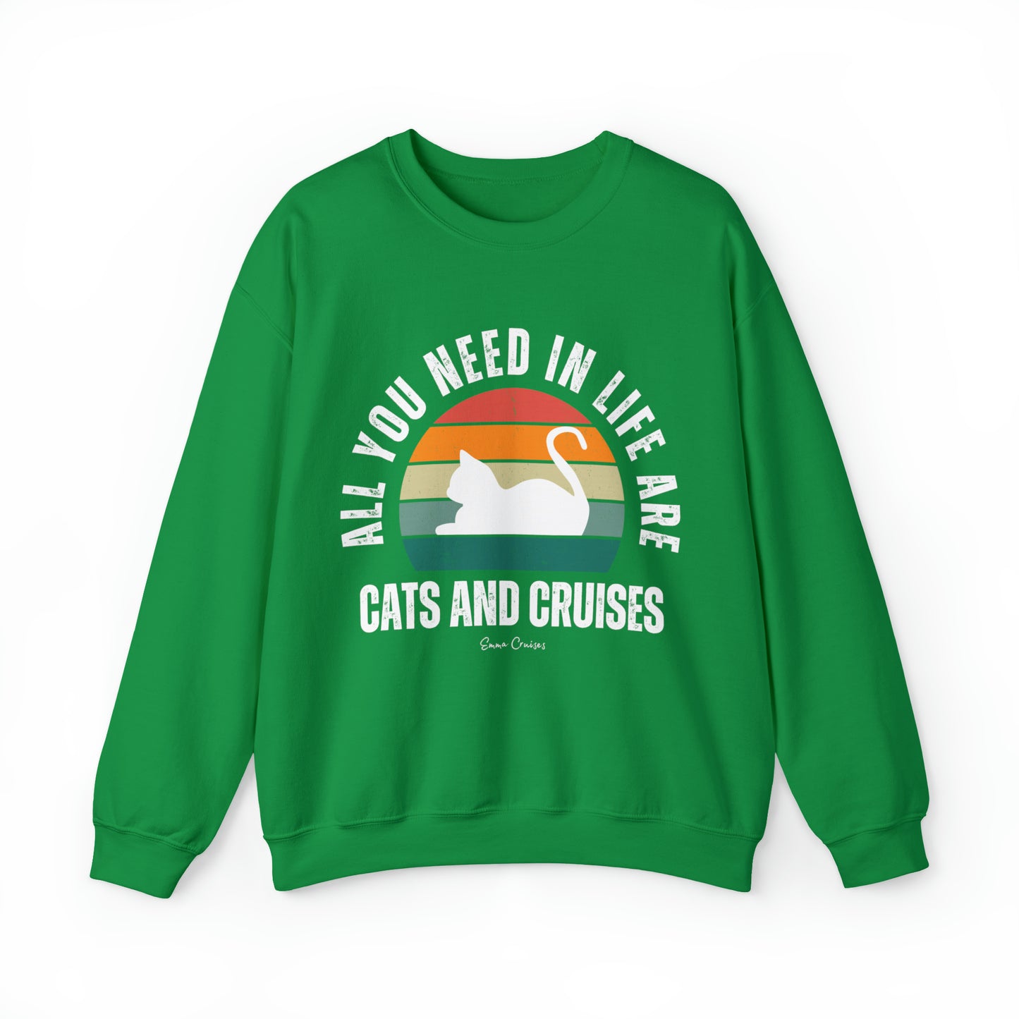 Cats and Cruises - UNISEX Crewneck Sweatshirt (UK)