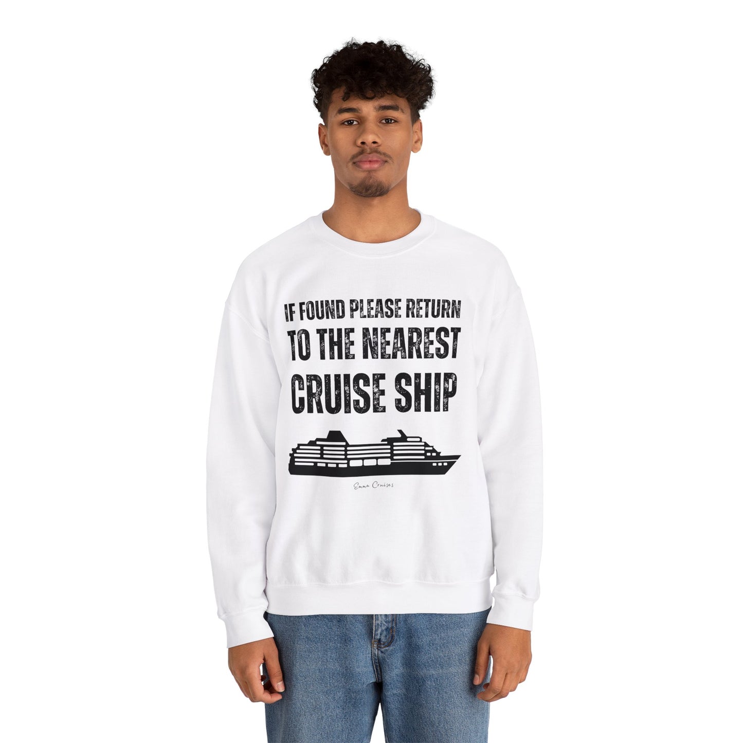 Return to Cruise Ship - UNISEX Crewneck Sweatshirt (UK)