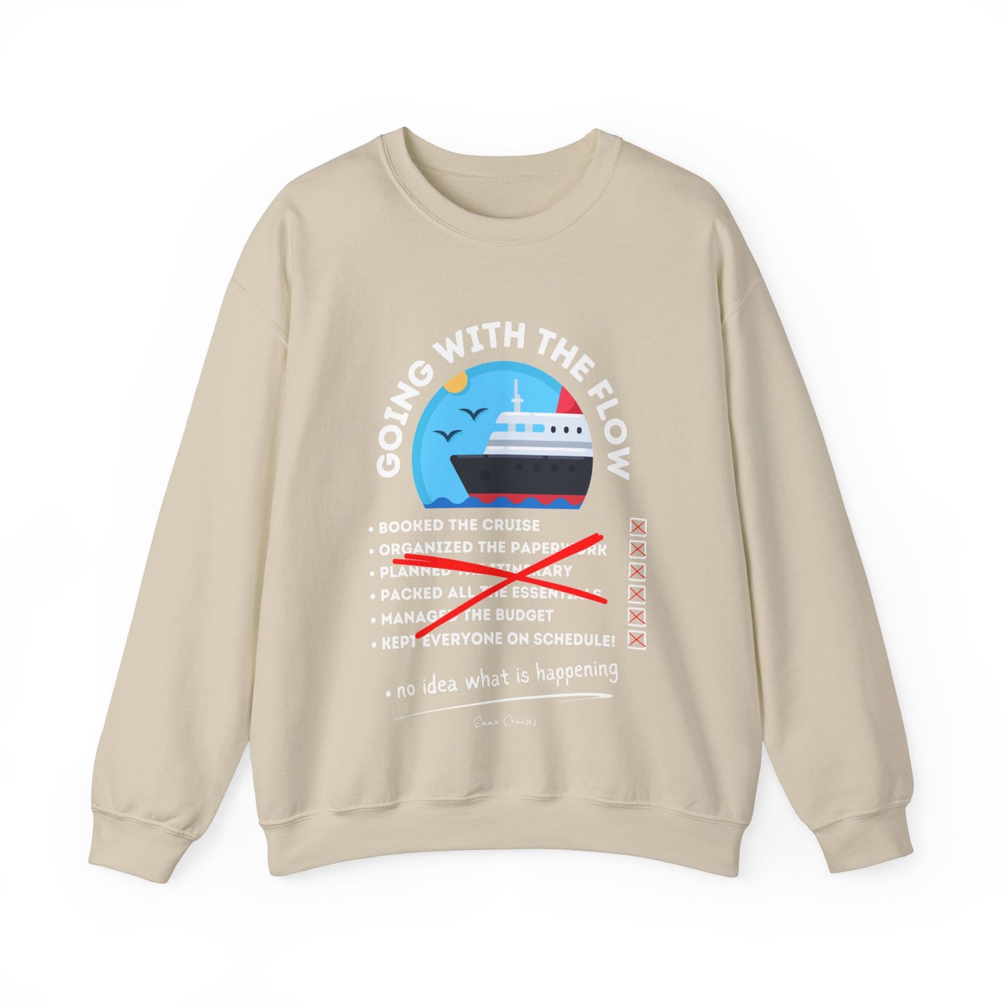 I'm Going With the Flow - UNISEX Crewneck Sweatshirt